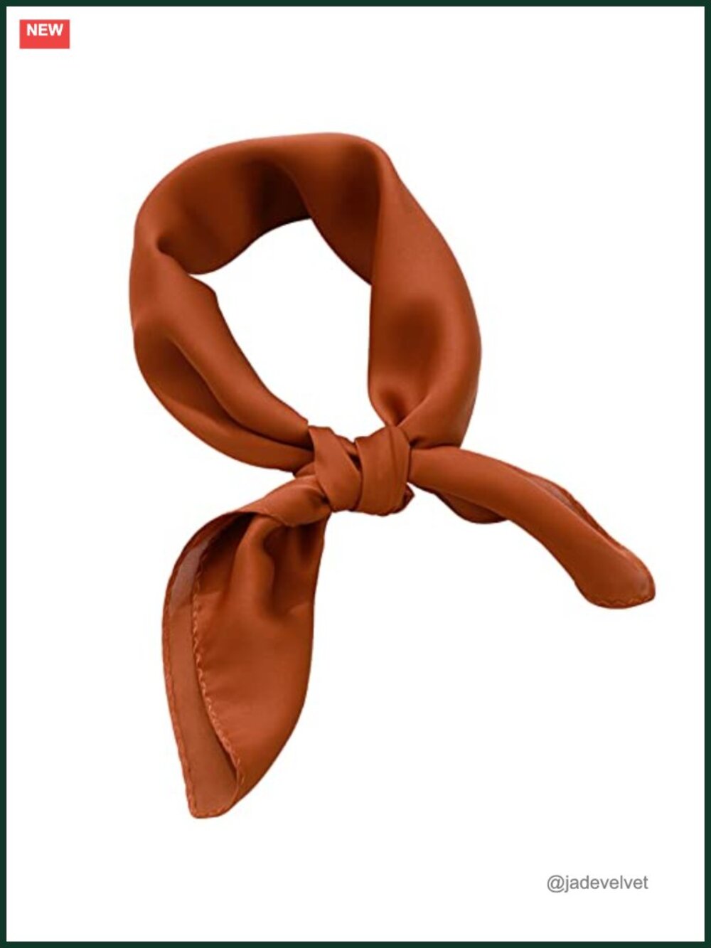 Silk Feeling Square Headscarf Neckerchief, Bandana for Hair, Handbag, Gift